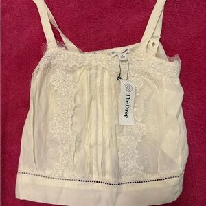 The Drop Women's Cream Lace Camisole